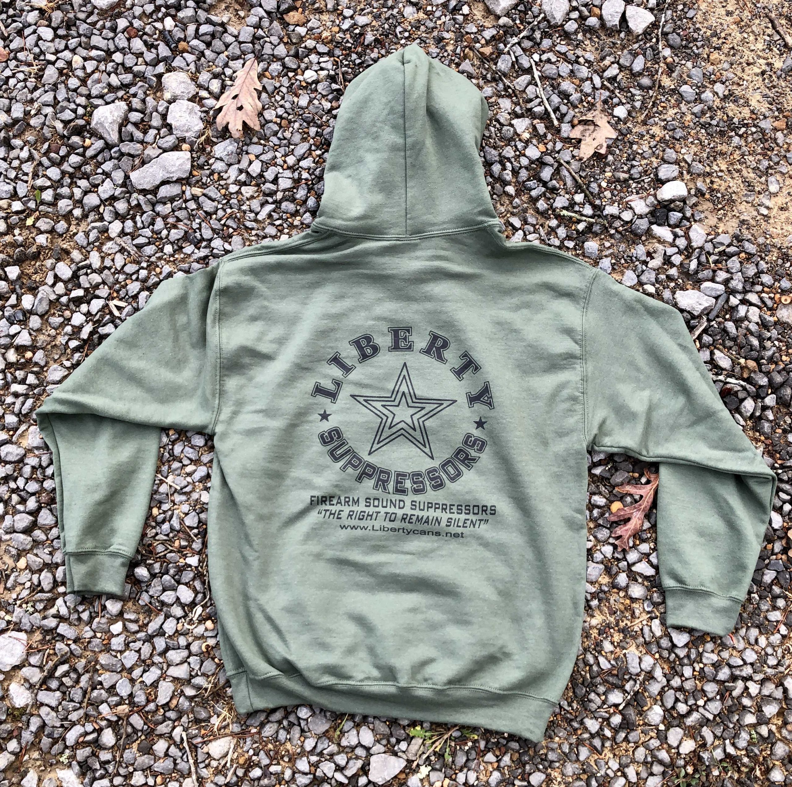 Liberty Suppressors Liberty Merch Swag – Liberty Hoodie OD Green Sweatshirt felpa verde