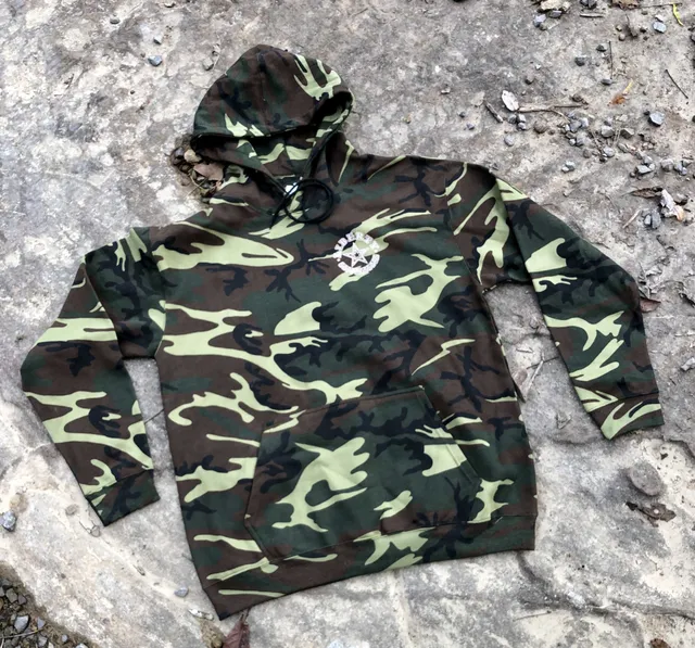 Liberty Merch Hoodie Camo Sweatshirt felpa mimetica