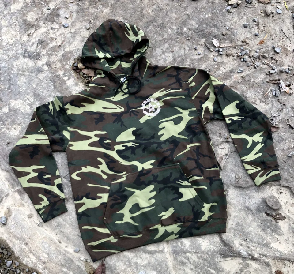 Liberty Merch Hoodie Camo Sweatshirt felpa mimetica