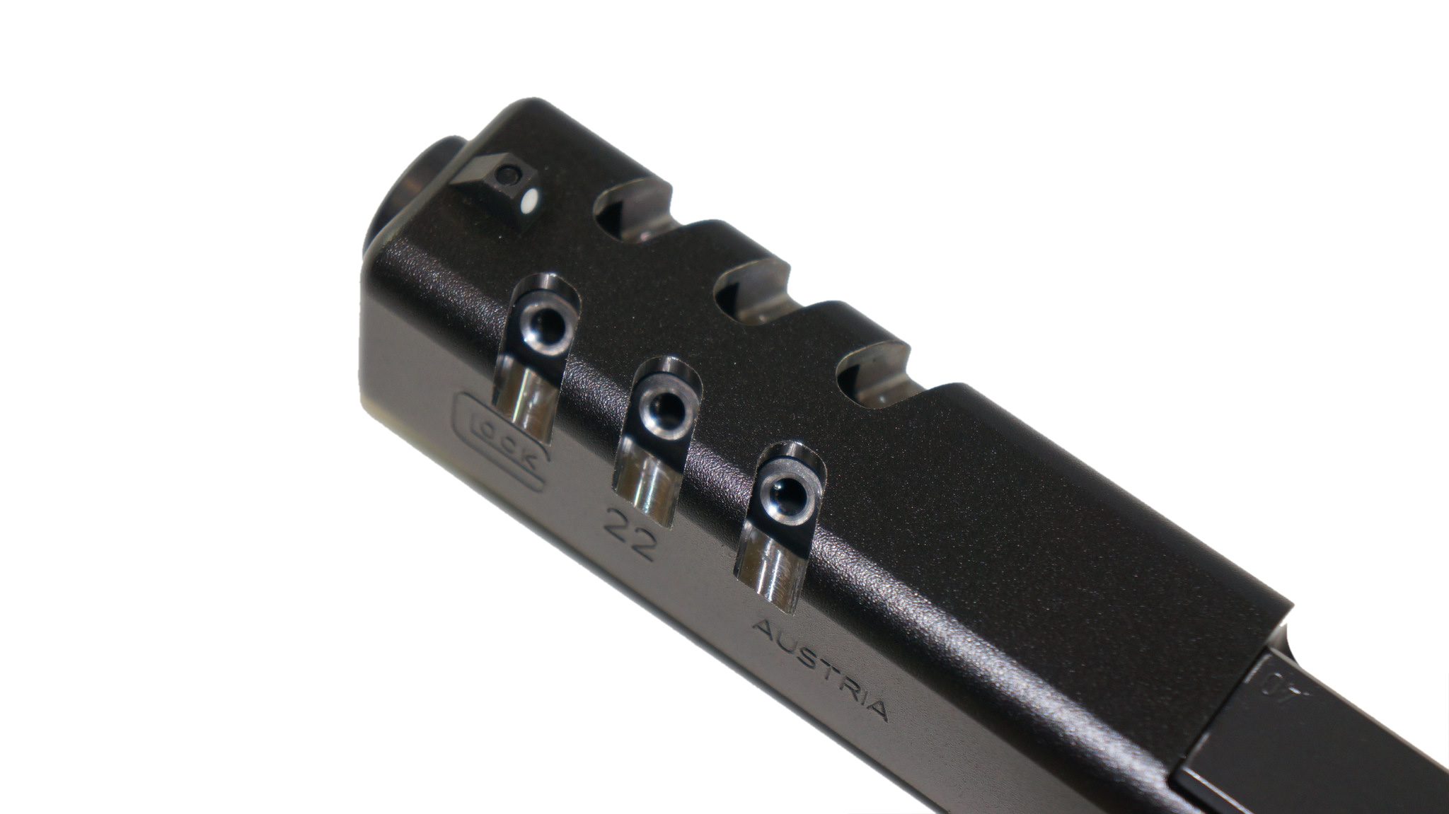 Dlask Arms GUNSMITHING SERVICES Glock Barrel / Slide Porting lavorazione su carrello e canna