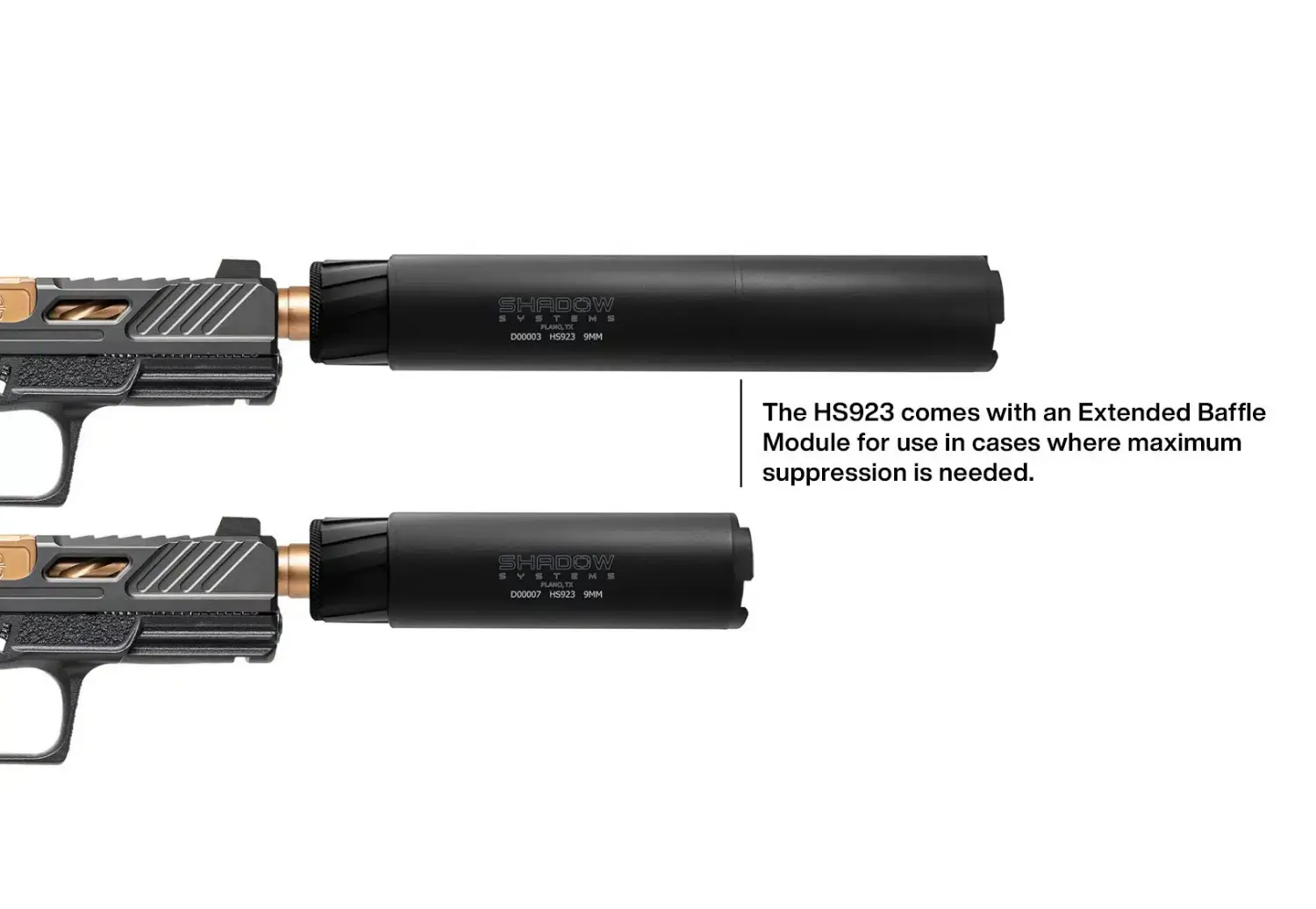 Shadow Systems Suppressors HS923 Modular 9mm silenziatore modulare