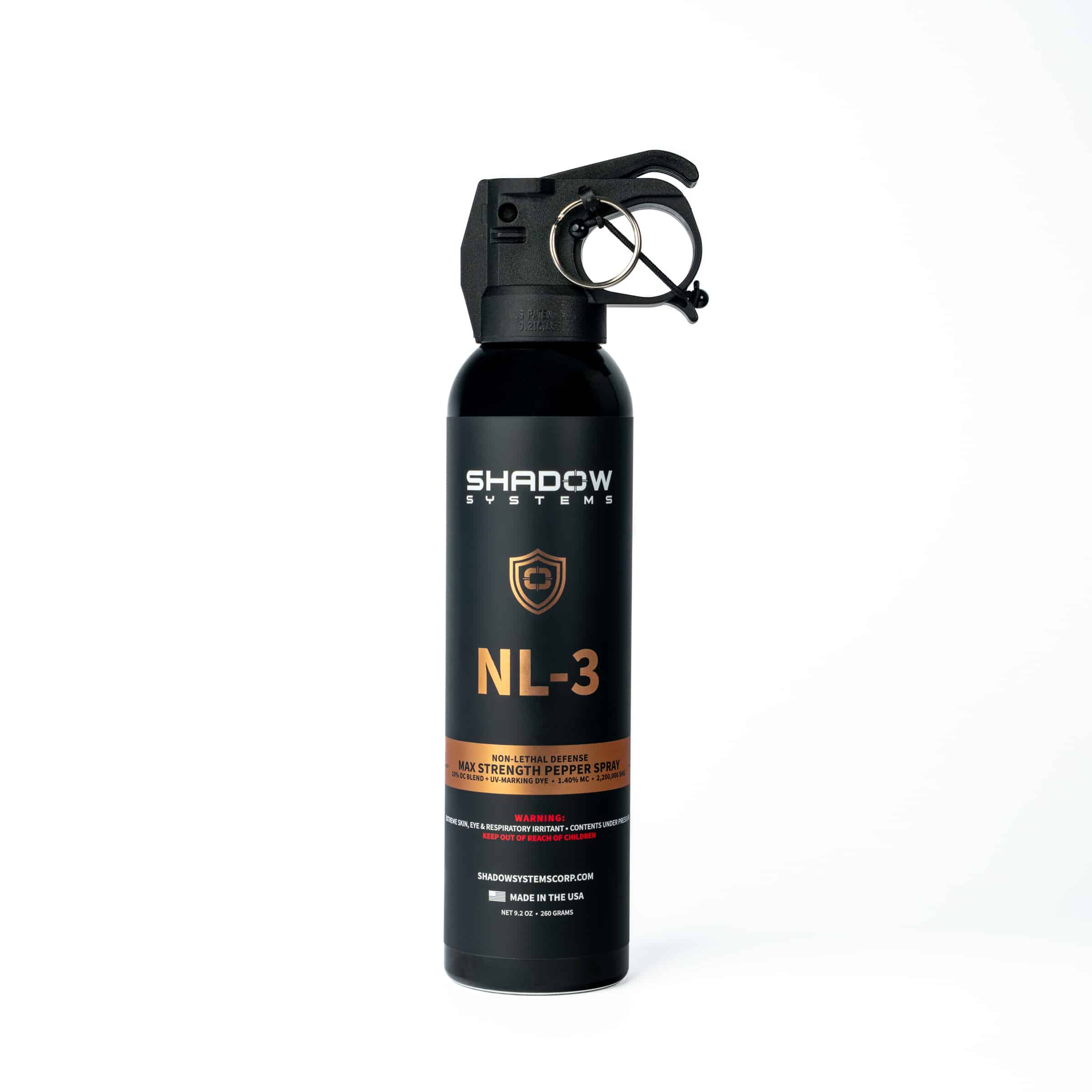 Shadow Systems NL-3 Non-Lethal Pepper Spray spray al peperoncino 9,2 oz gittata 20 piedi