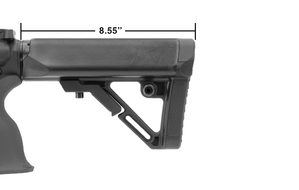 UTG Pro Model 4 calcio AR-15 kit mil-spec 6 posizioni nero
