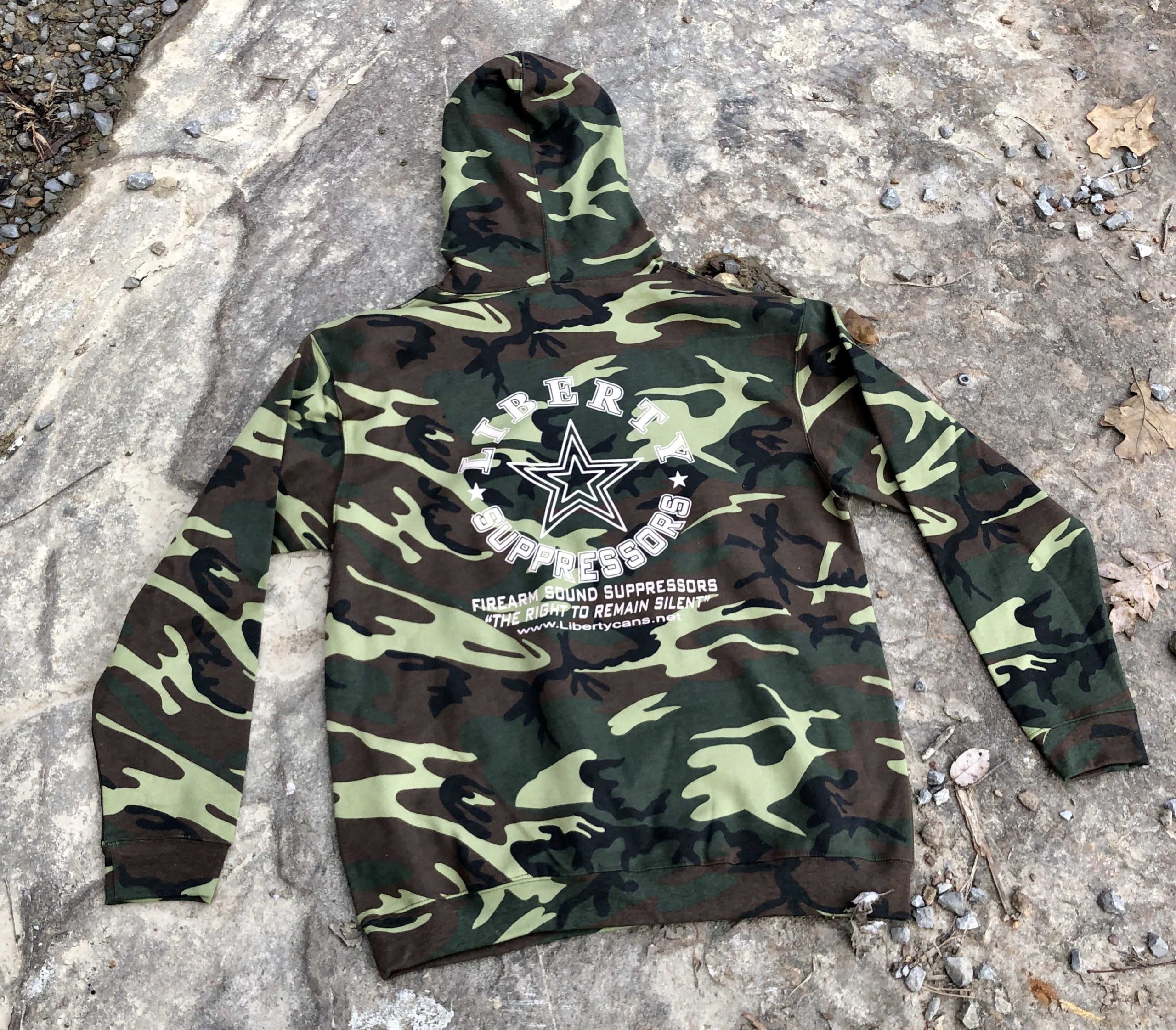 Liberty Merch Hoodie Camo Sweatshirt felpa mimetica