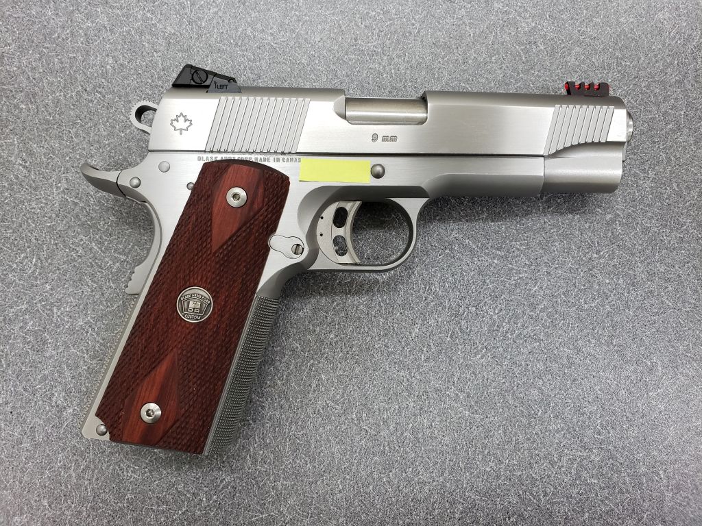 Dlask Arms PISTOLS 1911 Pistol, Commander length, Stainless Steel, 9×19 Luger pistola