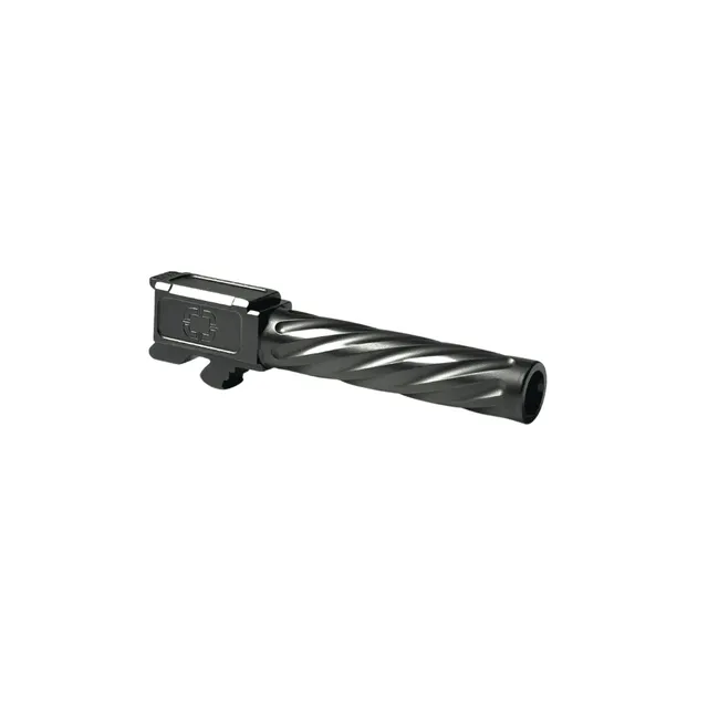 Shadow Systems Barrels Compact Unthreaded Spiral Fluted Black Barrel canna nera