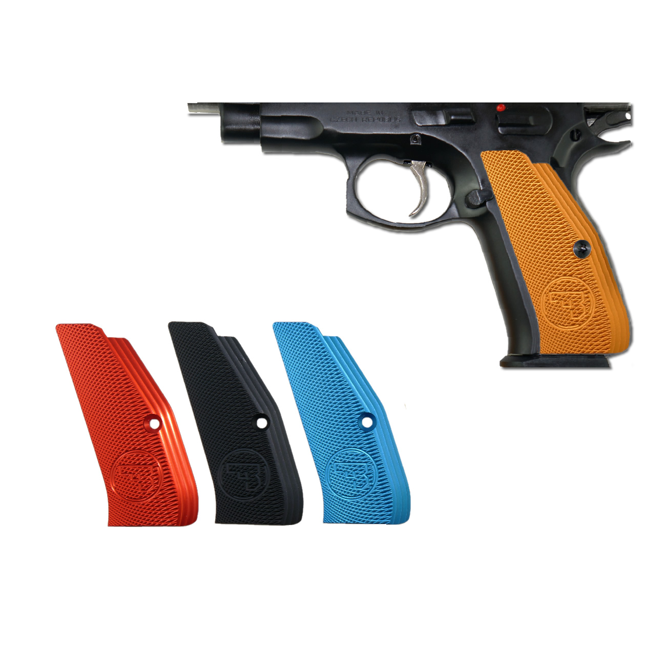 Dlask Arms CZ Custom & Accessories CZ Low Profile Grips 75/75B/85/Shadow in alluminio