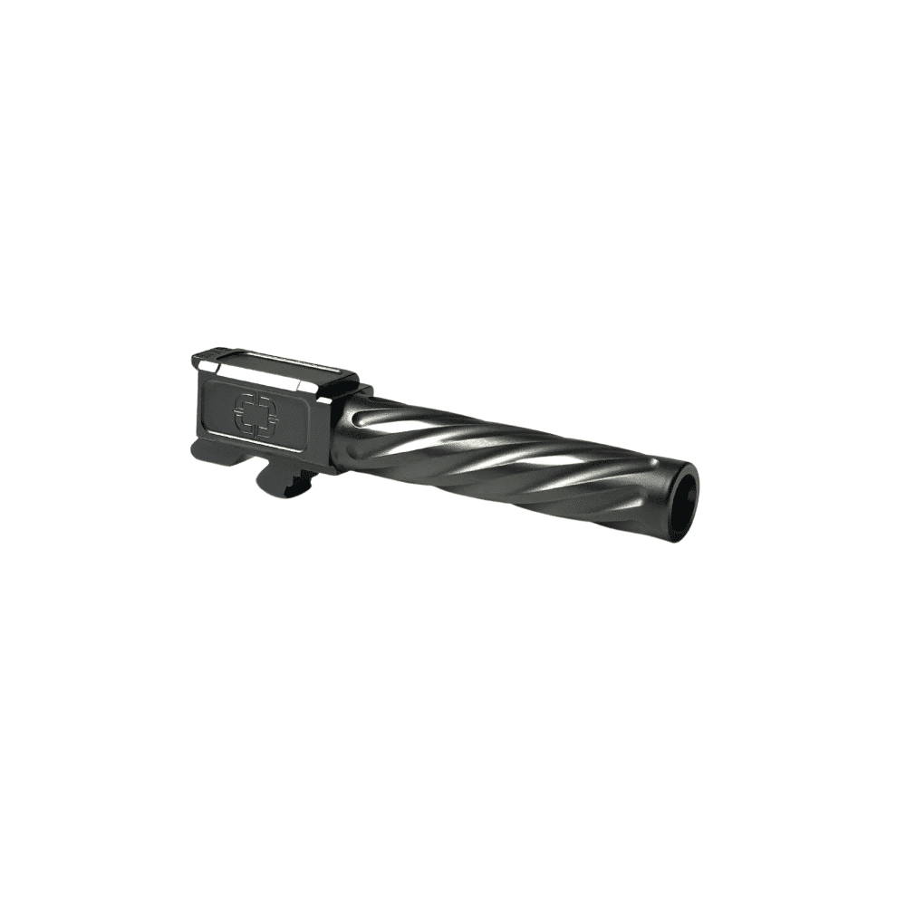 Shadow Systems Barrels Compact Unthreaded Spiral Fluted Black Barrel MR920/XR920/MR918 Heavy Blem