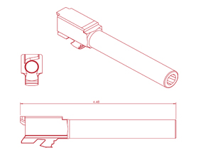 ZRO Delta Handguns Duty – TiN pistola