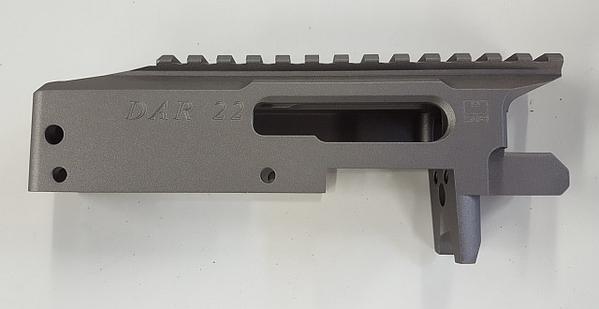 Dlask Arms TUF-22 Sterling ricevitore argento Picatinny