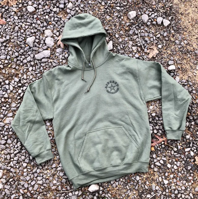 Liberty Suppressors Liberty Merch Swag – Liberty Hoodie OD Green Sweatshirt felpa verde
