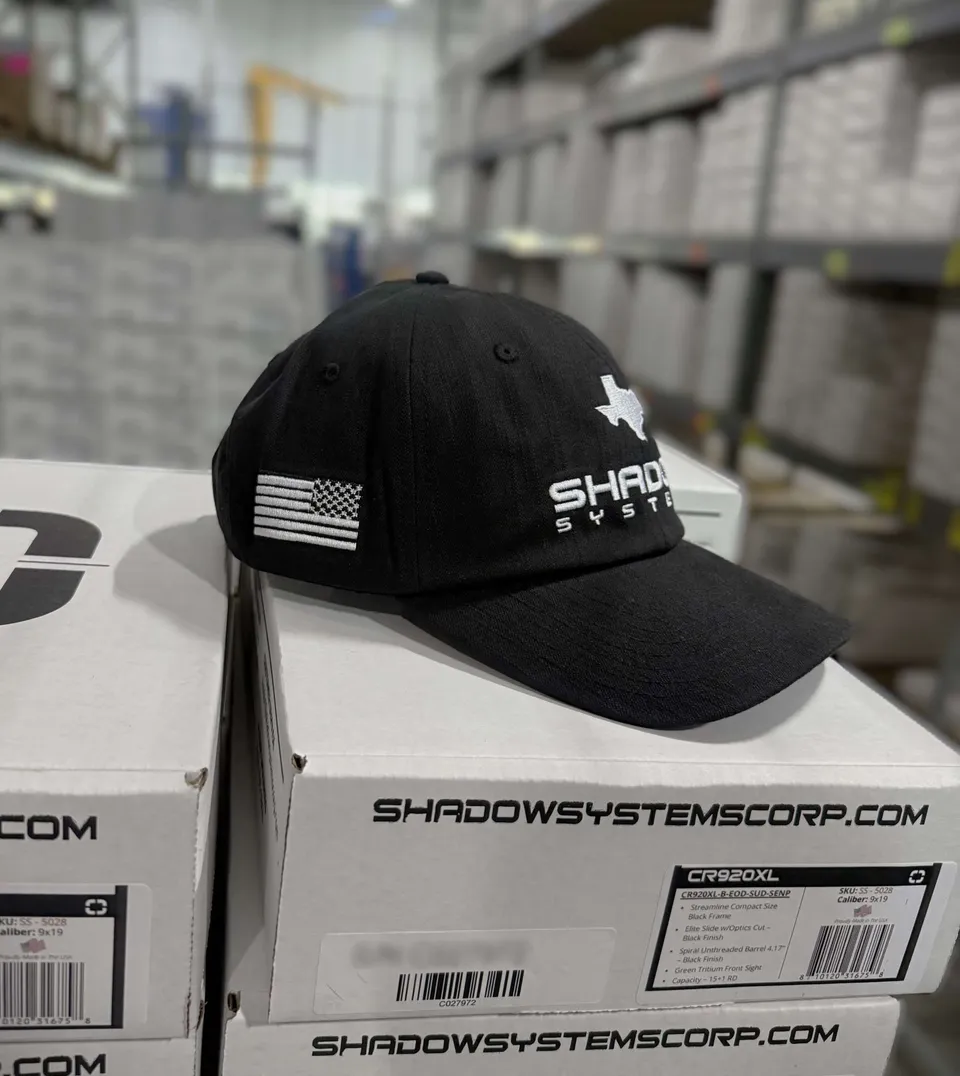Shadow Systems Clothing Dad Hat cappellino nero regolabile