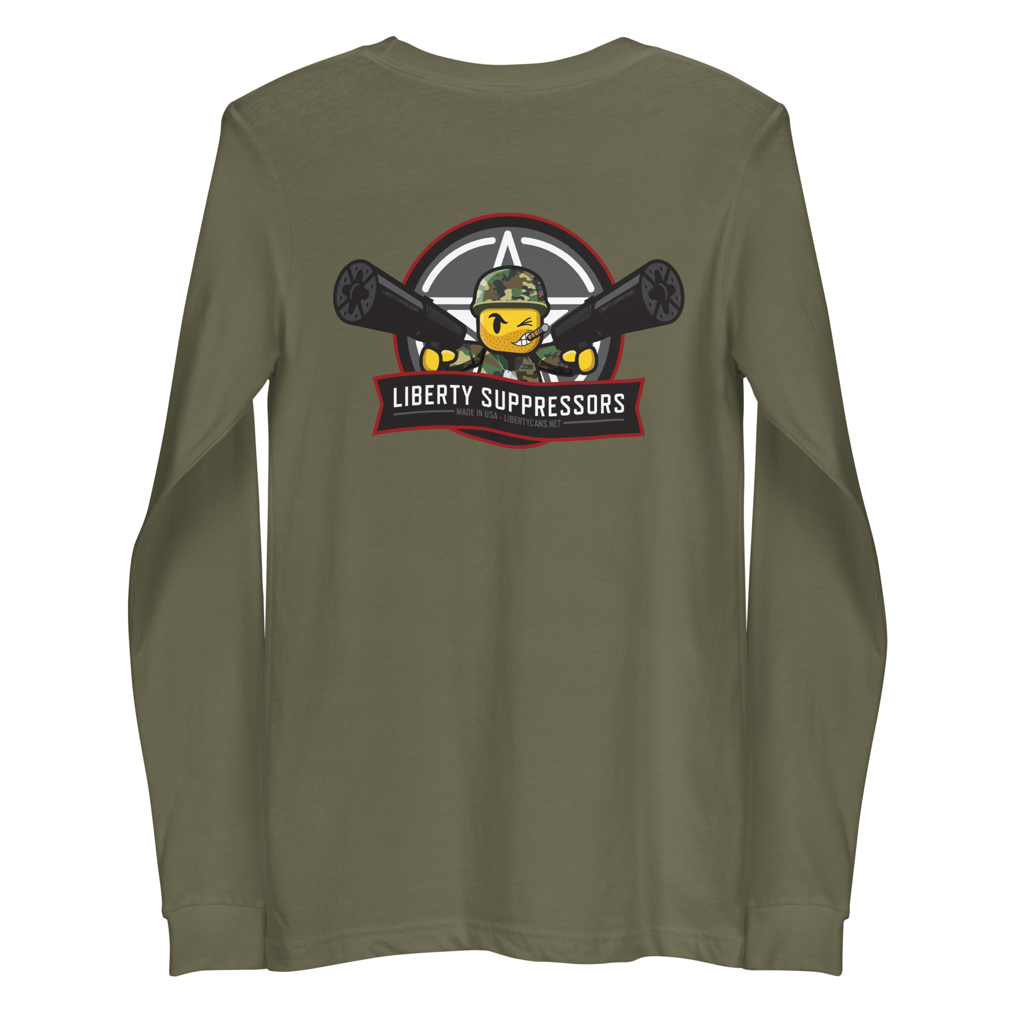 Liberty Suppressors Liberty Merch Long Sleeve Lego Man Tshirt manica lunga in cotone