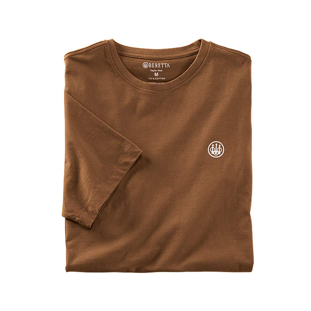 Beretta 90 Series US logo T Shirt maglietta uomo tobacco M cotone