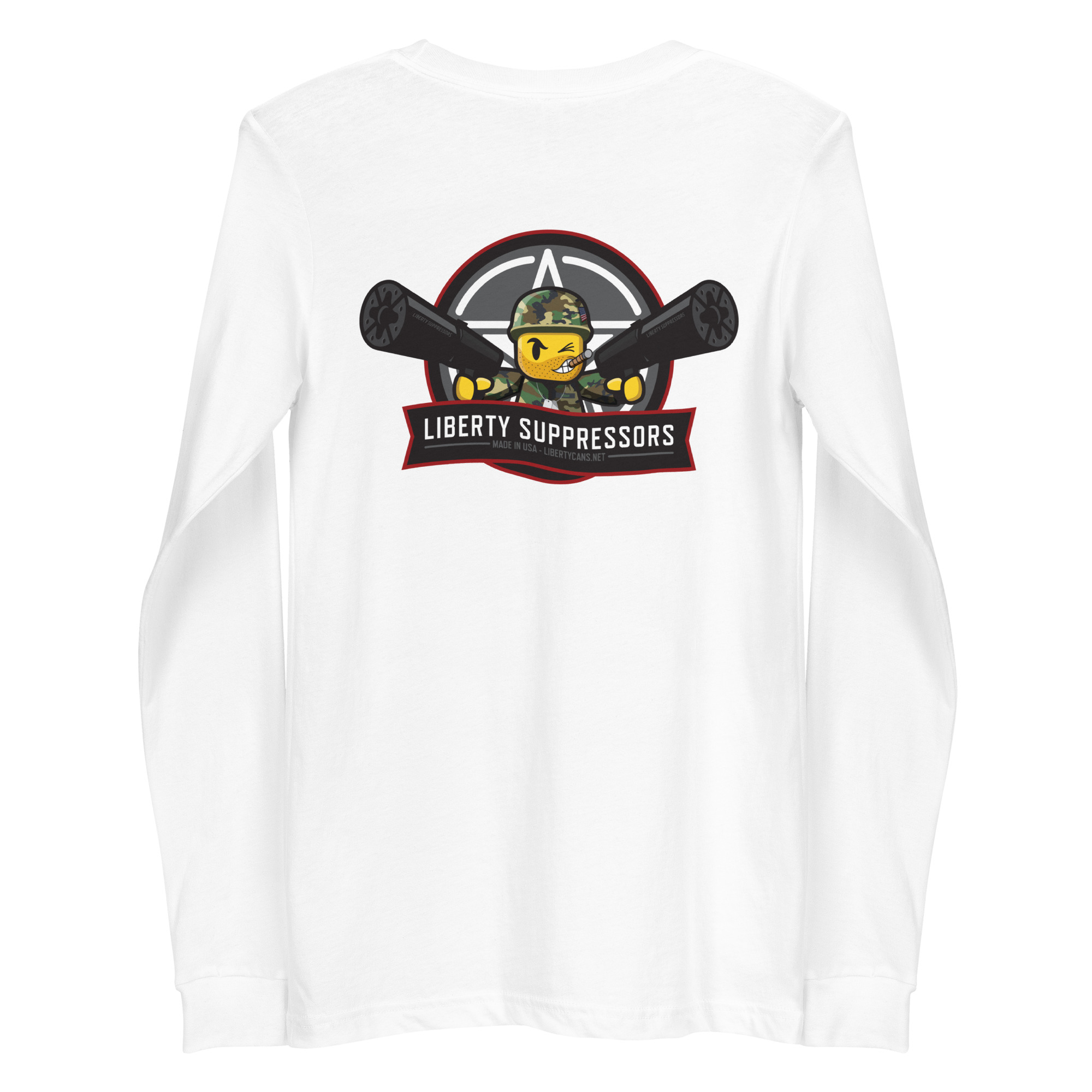 Liberty Suppressors Liberty Merch Long Sleeve Lego Man Tshirt manica lunga in cotone