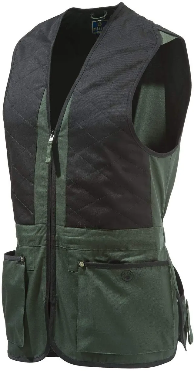 Beretta DT11 Series Trap gilet da tiro unisex in cotone marrone verde