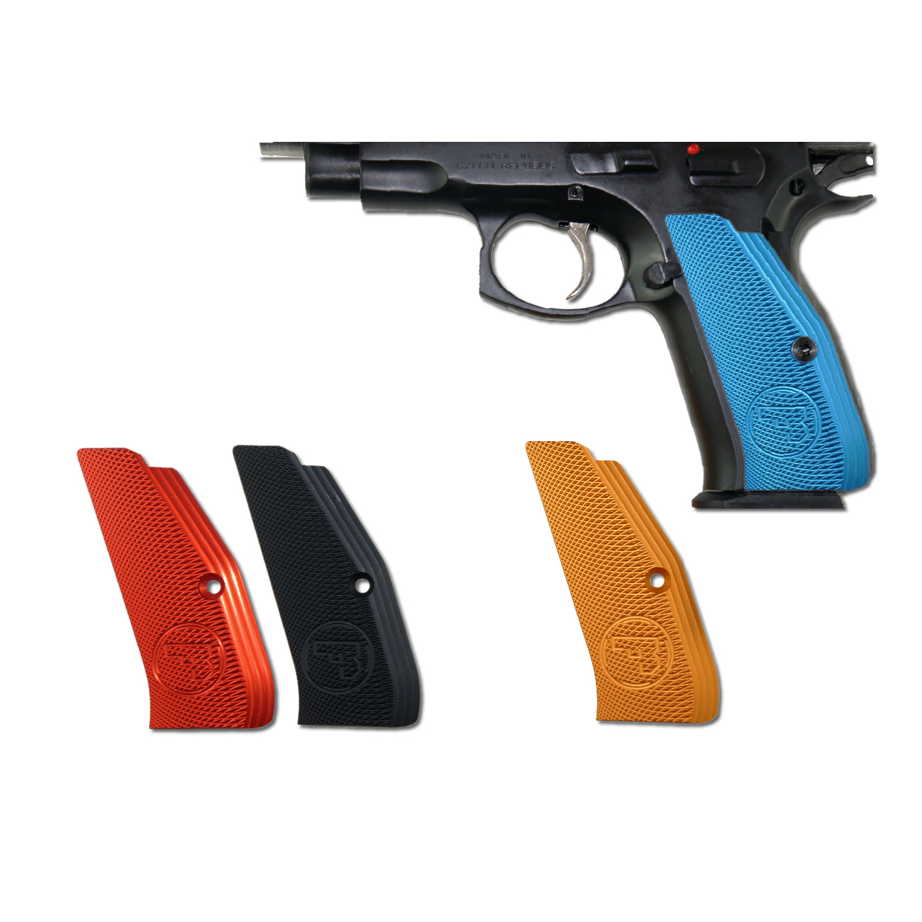 Dlask Arms CZ Custom & Accessories CZ Low Profile Grips 75/75B/85/Shadow in alluminio