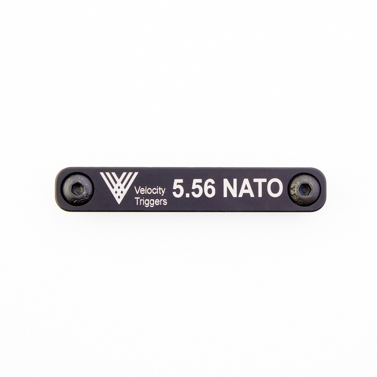 Velocity Triggers AR-15 Upper Parts M-LOK Caliber ID Tags in alluminio nero