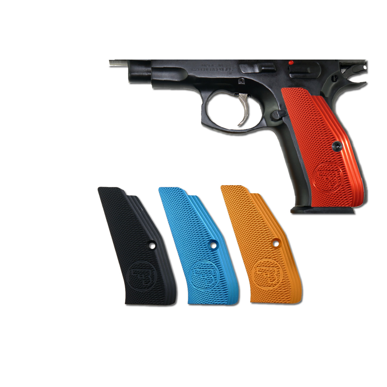 Dlask Arms CZ Custom & Accessories CZ Low Profile Grips 75/75B/85/Shadow in alluminio