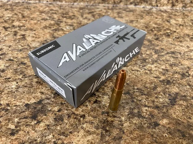 Liberty Suppressors Summit Ammo Avalanche 300 BLK 200 grani munizioni 20 colpi subsoniche