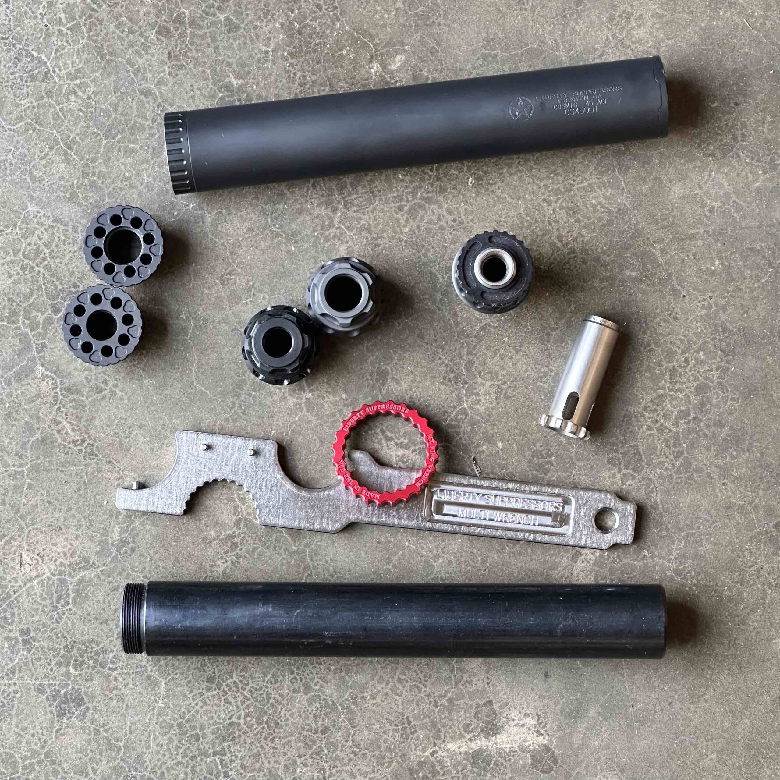 Liberty Suppressors Silencer Kits Cosmic 45 ACP / 10mm Suppressor silenziatore