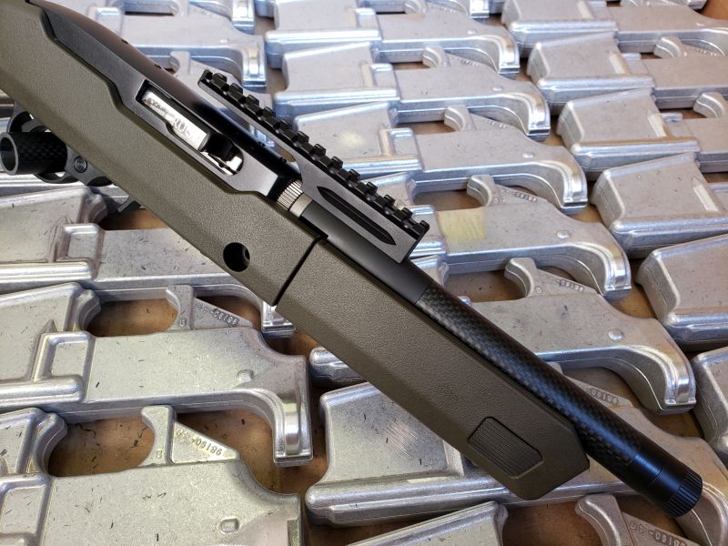 Dlask Arms Barrels Carbon Fiber Barrel canna 9″ 10/22 Takedown blued