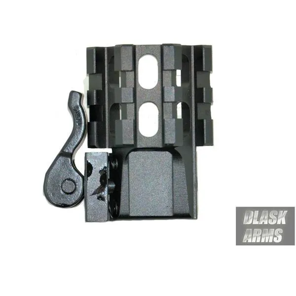 UTG LE Rated Quad-Rail/2 Slot Angle Mount w/Integral QD Lever, Low attacco Picatinny basso