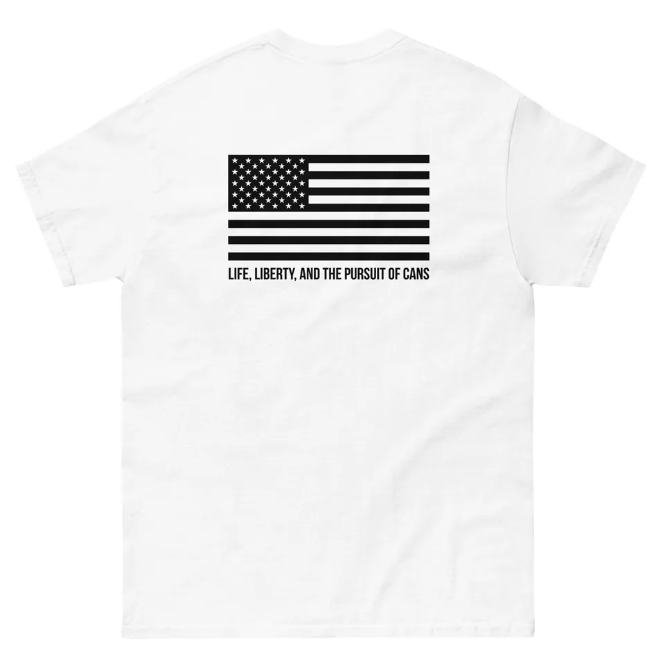 Liberty Suppressors Liberty Merch Pursuit Of Cans maglietta in cotone
