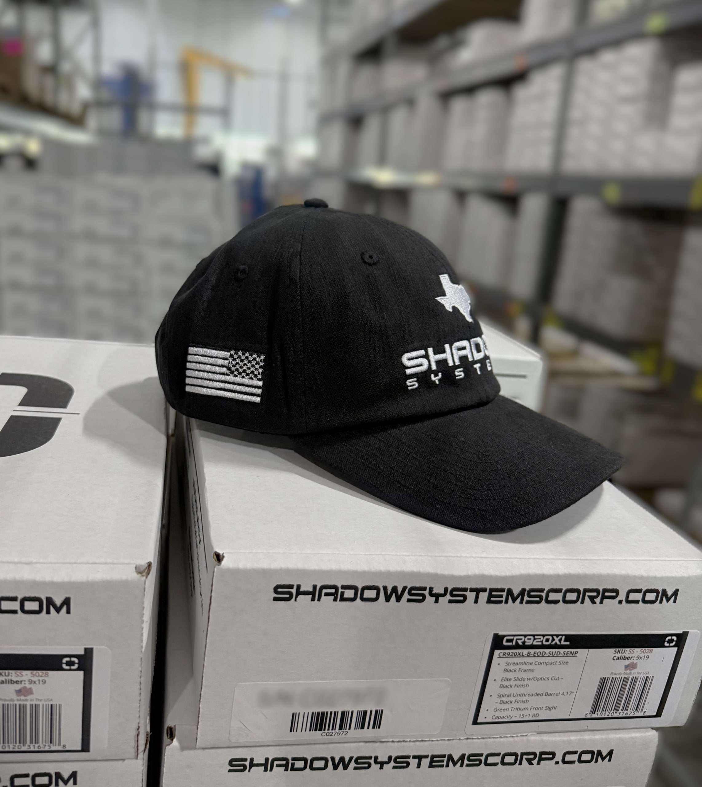 Shadow Systems Clothing Dad Hat cappellino nero regolabile
