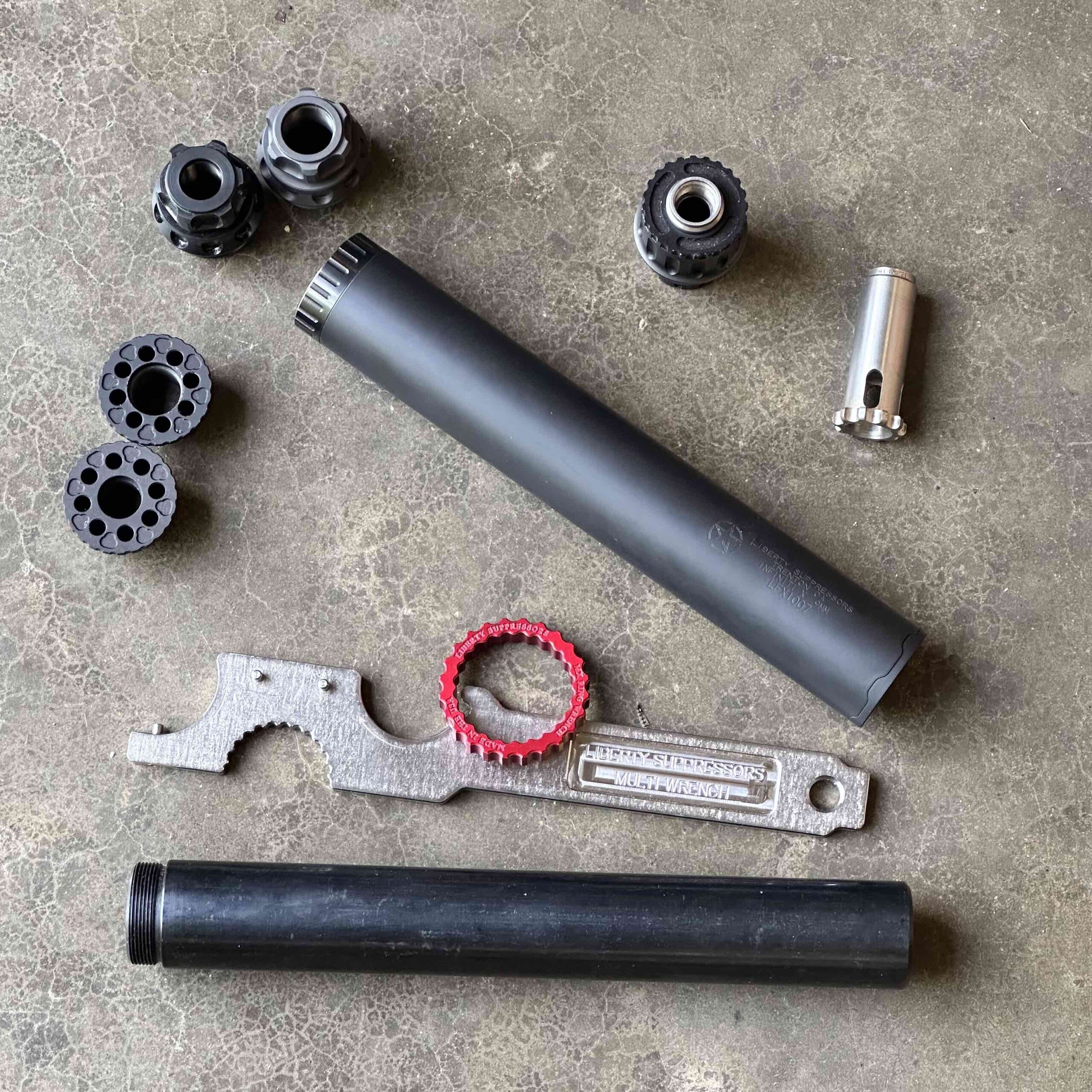 Liberty Suppressors Silencer Kits Infiniti X silenziatore multicalibro leggero