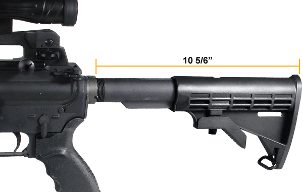 UTG U6 calcio AR-15 kit mil-spec 6 posizioni nero