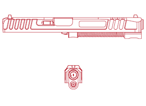 ZRO Delta Handguns Extended pistola