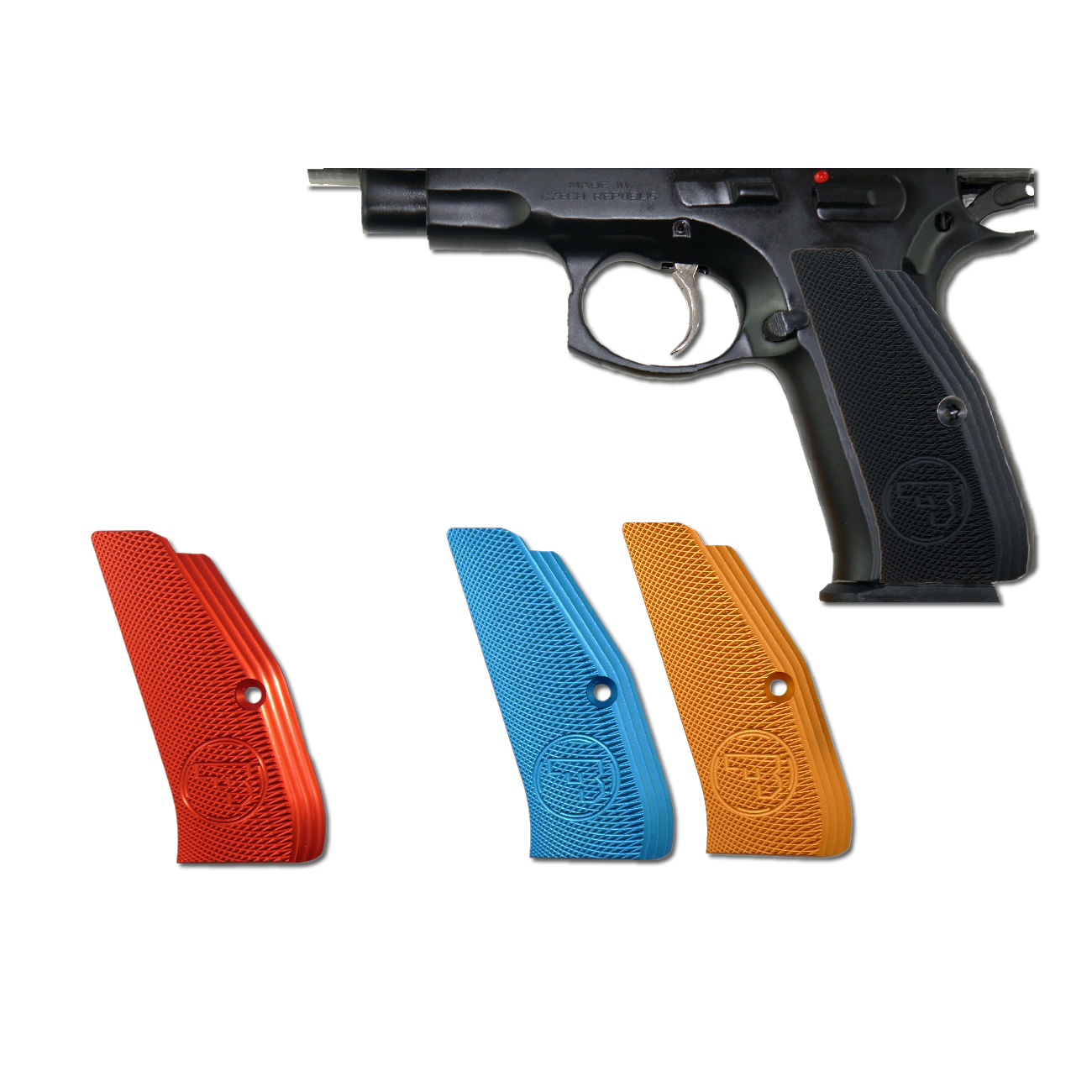 Dlask Arms CZ Custom & Accessories CZ Low Profile Grips 75/75B/85/Shadow in alluminio