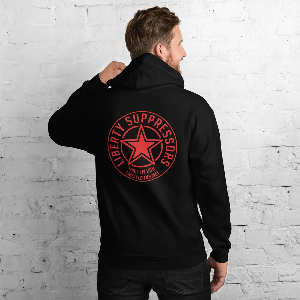 Liberty Suppressors Liberty Merch Black Hoodie felpa nera