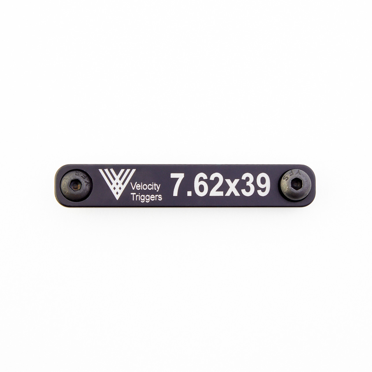 Velocity Triggers AR-15 Upper Parts M-LOK Caliber ID Tags in alluminio nero