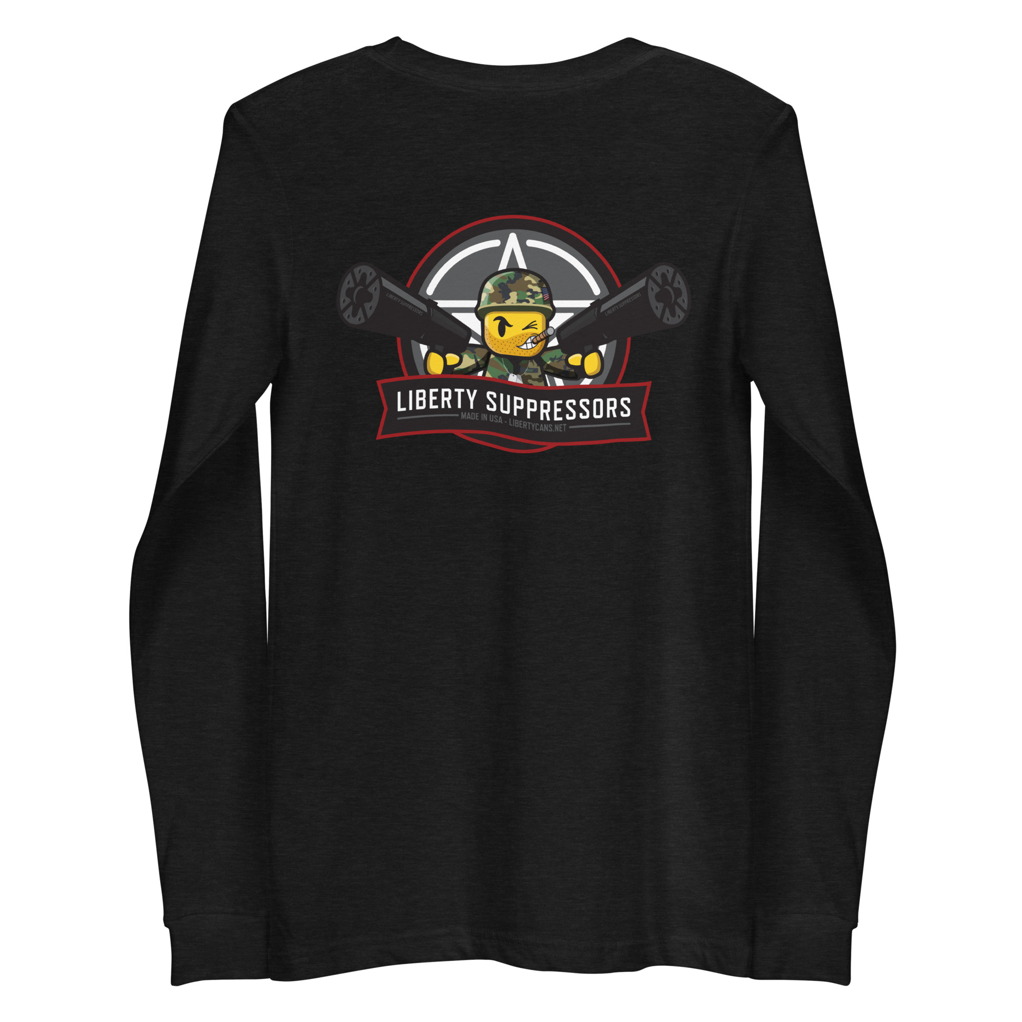 Liberty Suppressors Liberty Merch Long Sleeve Lego Man Tshirt manica lunga in cotone