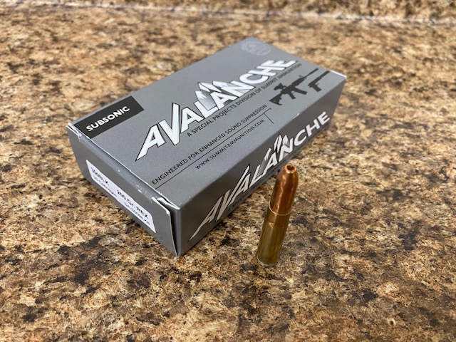 Liberty Suppressors Summit Ammo Avalanche 300 BLK 200 grani munizioni 20 colpi subsoniche