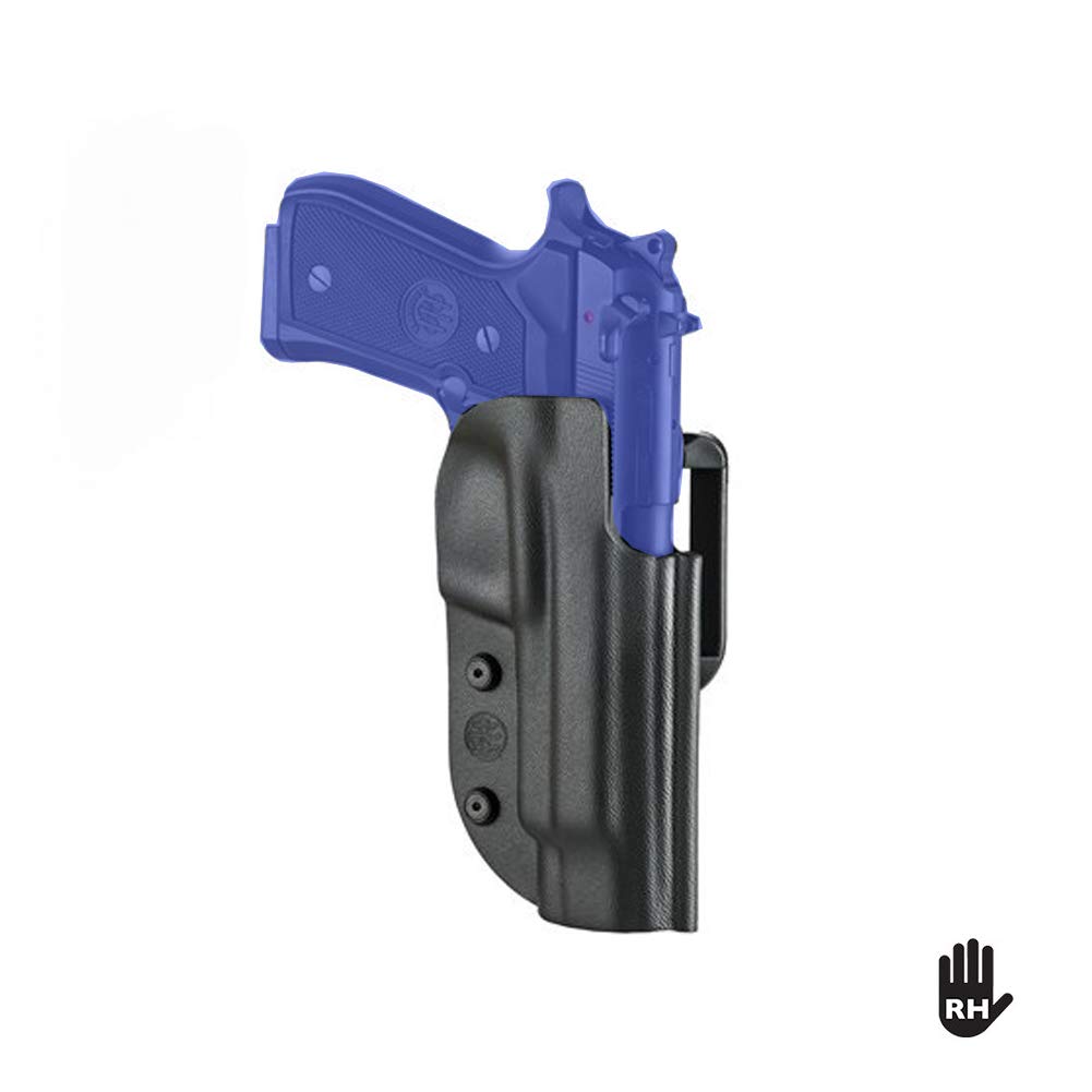Beretta 90 Series Pistola 92FS / 96 / 92A1 / 96A1 fondina destra in ABS nera
