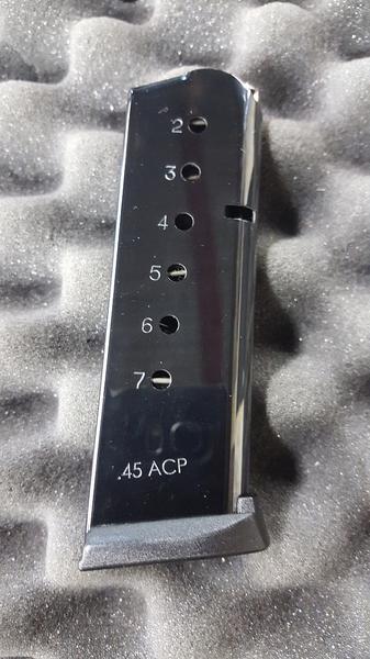 Dlask Arms 1911 Officer’s Model 7-Round Magazine .45 ACP caricatore blu