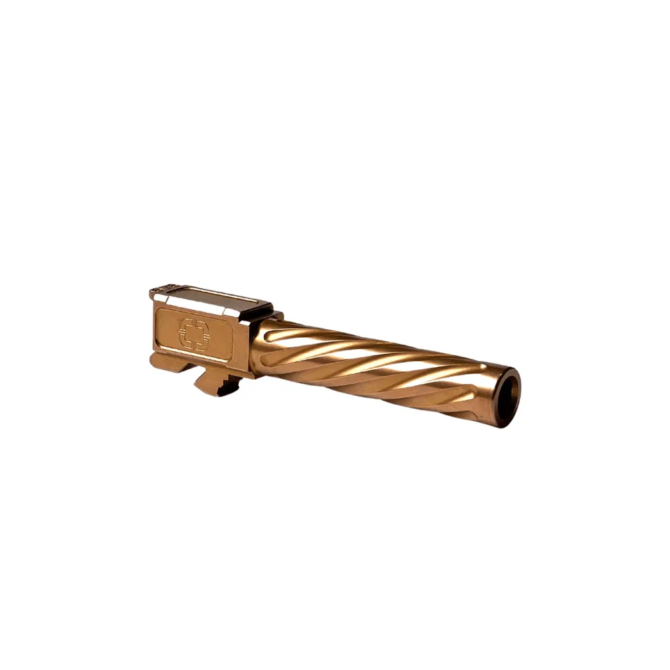 Shadow Systems Barrels Compact Unthreaded Spiral Fluted Bronze Barrel canna bronzo