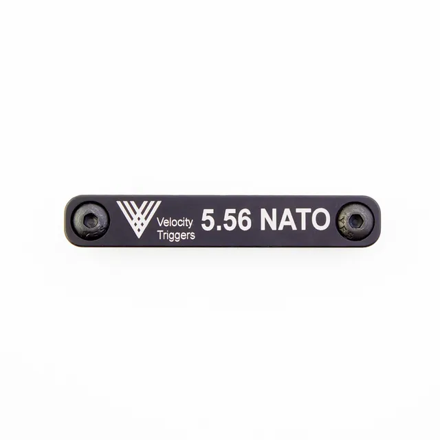 Velocity Triggers AR-15 Upper Parts M-LOK Caliber ID Tags in alluminio nero